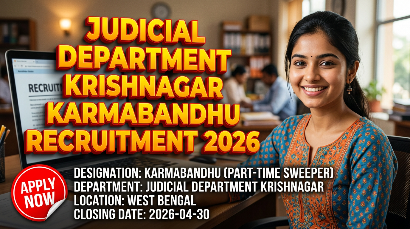 Judicial Department Krishnagar Karmabandhu Recruitment 2026