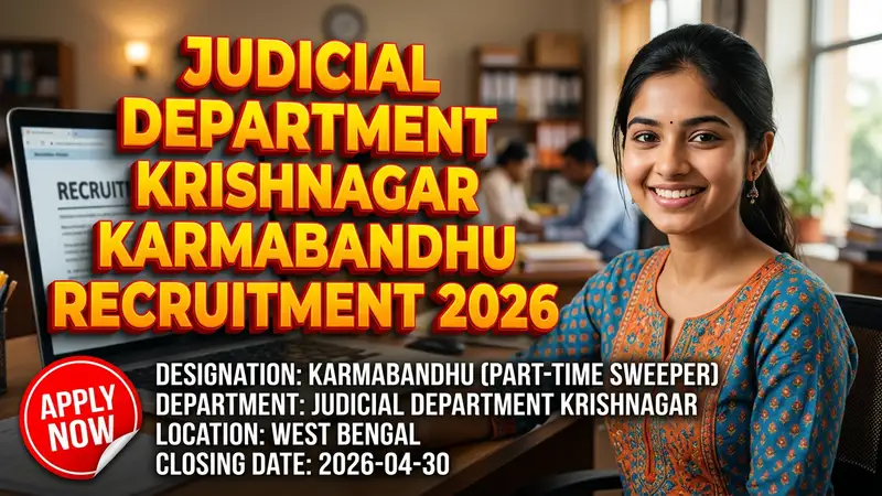 Judicial Department Krishnagar Karmabandhu Recruitment 2026