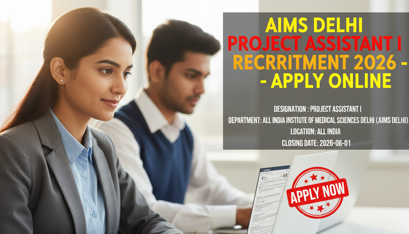 AIIMS Delhi Project Assistant I Recruitment