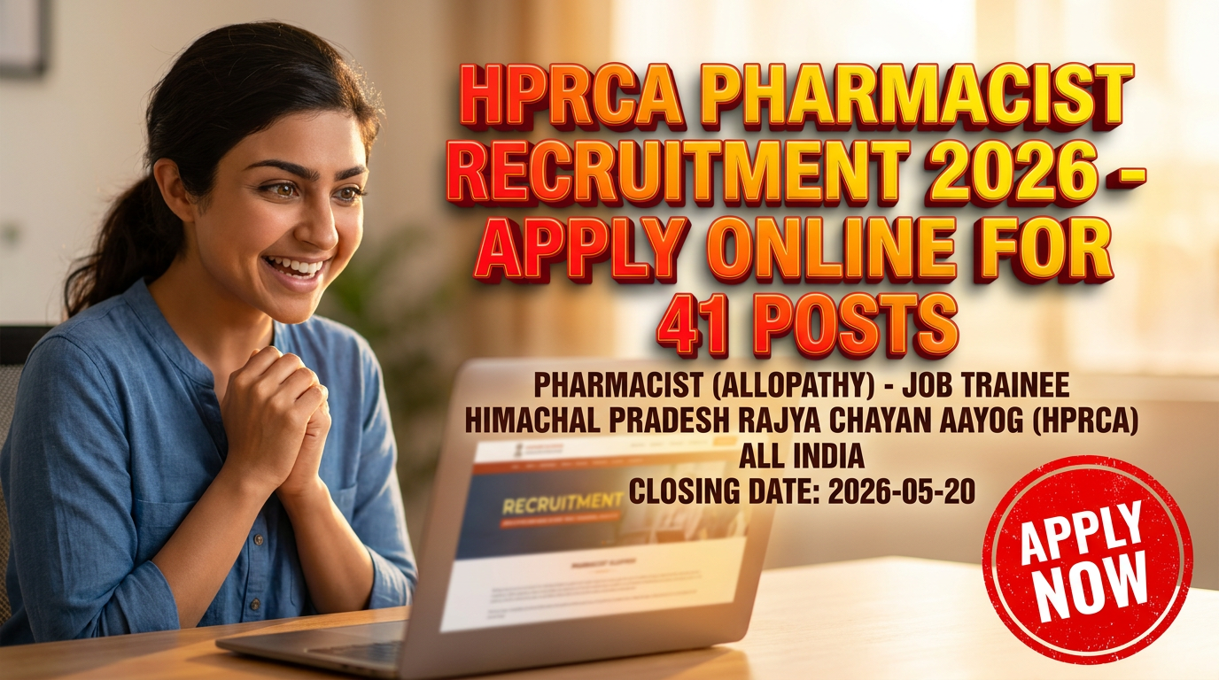 Himachal Pradesh Rajya Chayan Aayog (HPRCA) Pharmacist Recruitment