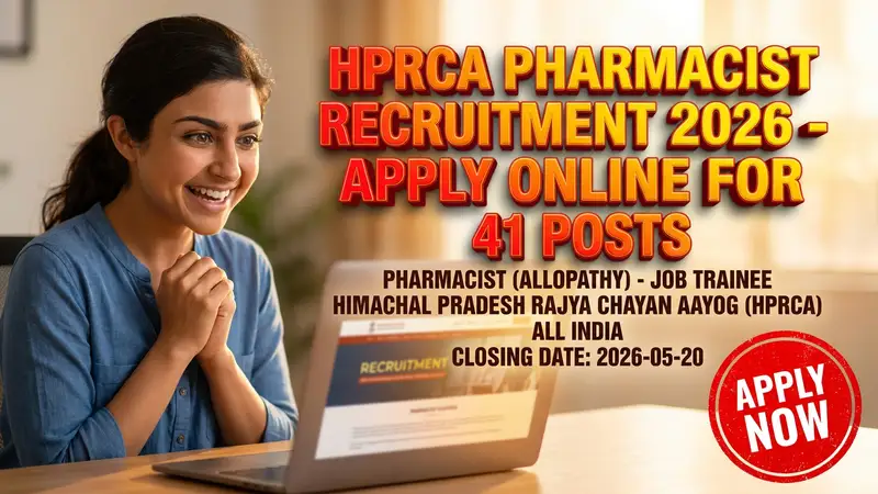 Himachal Pradesh Rajya Chayan Aayog (HPRCA) Pharmacist Recruitment