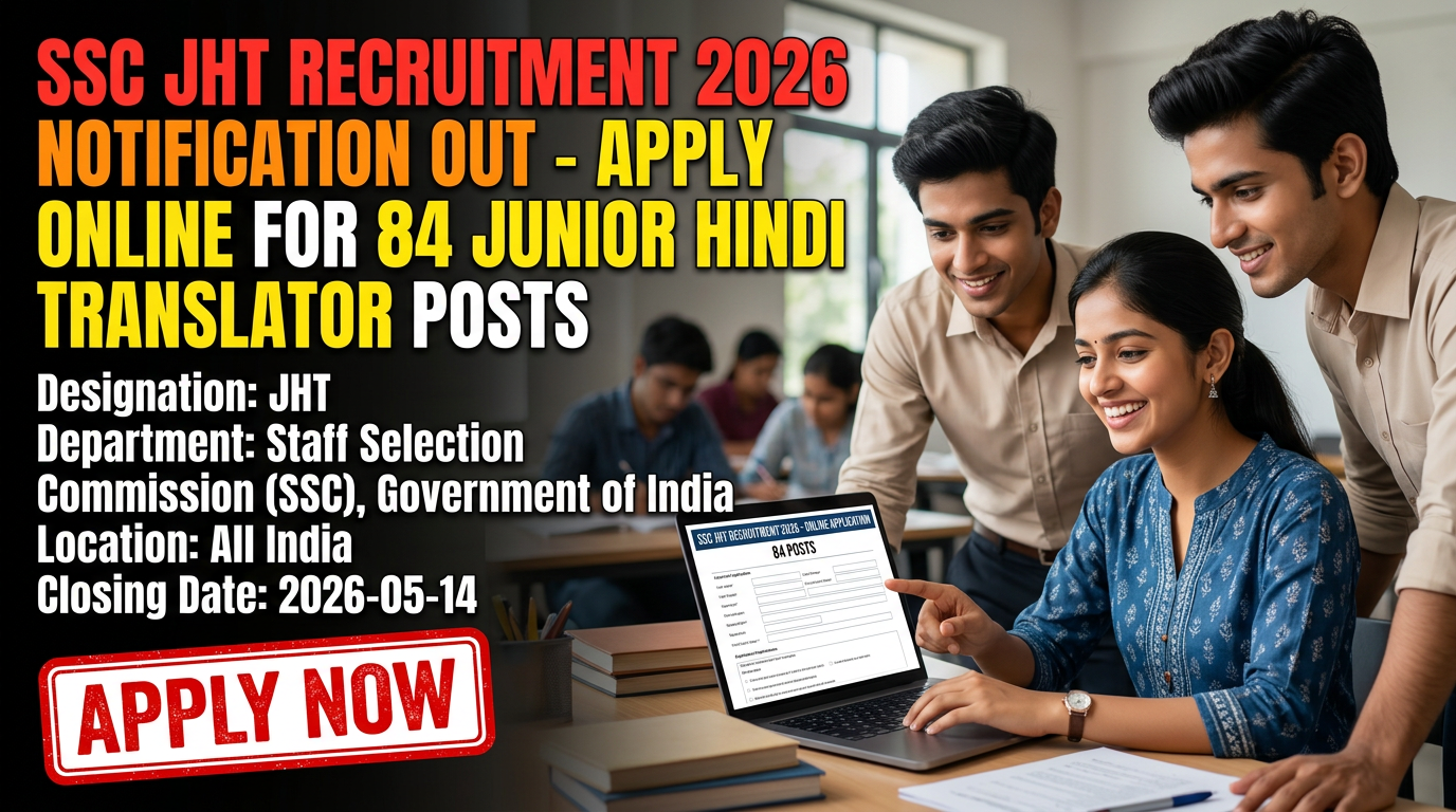 Staff Selection Commission (SSC) Junior Hindi Translator (JHT) recruitment