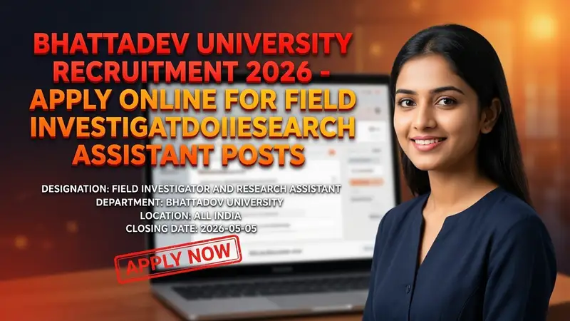 Bhattadev University Field Investigator and Research Assistant Recruitment 2026