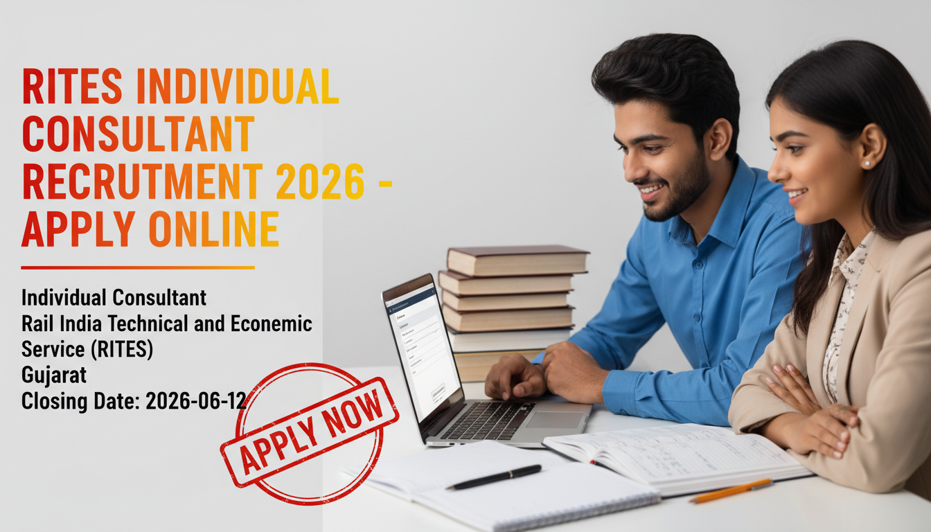 RITES Individual Consultant Recruitment 2026 notification for 2 posts in Gujarat