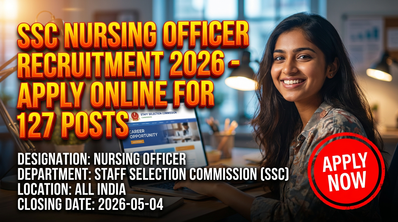 SSC Nursing Officer Recruitment 2026