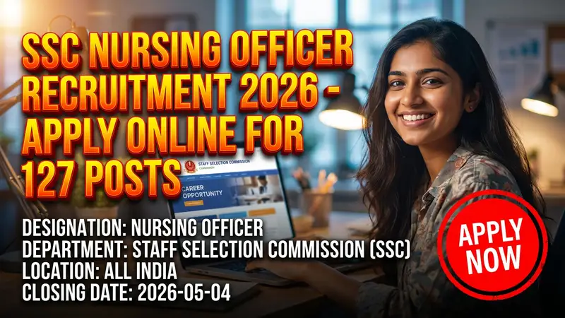 SSC Nursing Officer Recruitment 2026