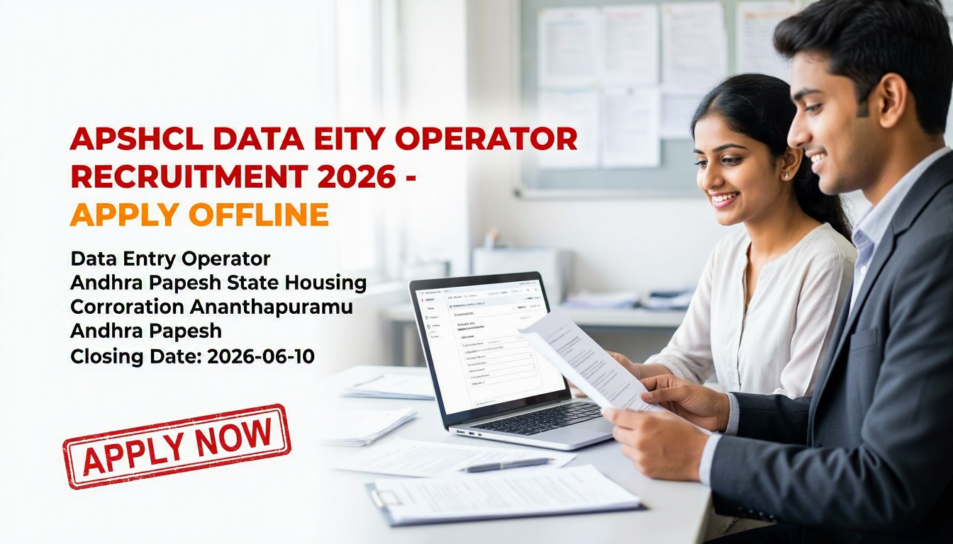 APSHCL Data Entry Operator Recruitment 2024 official notification