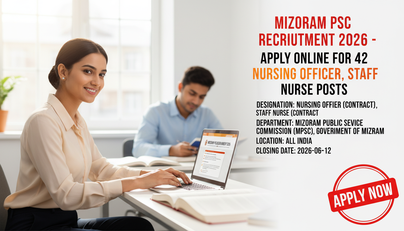 Mizoram PSC Nursing Officer and Staff Nurse Recruitment 2026