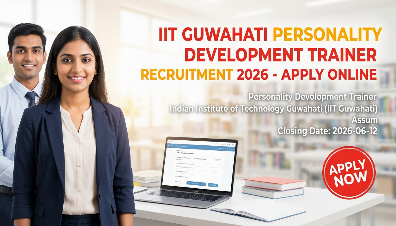 IIT Guwahati Personality Development Trainer Recruitment 2026 notification
