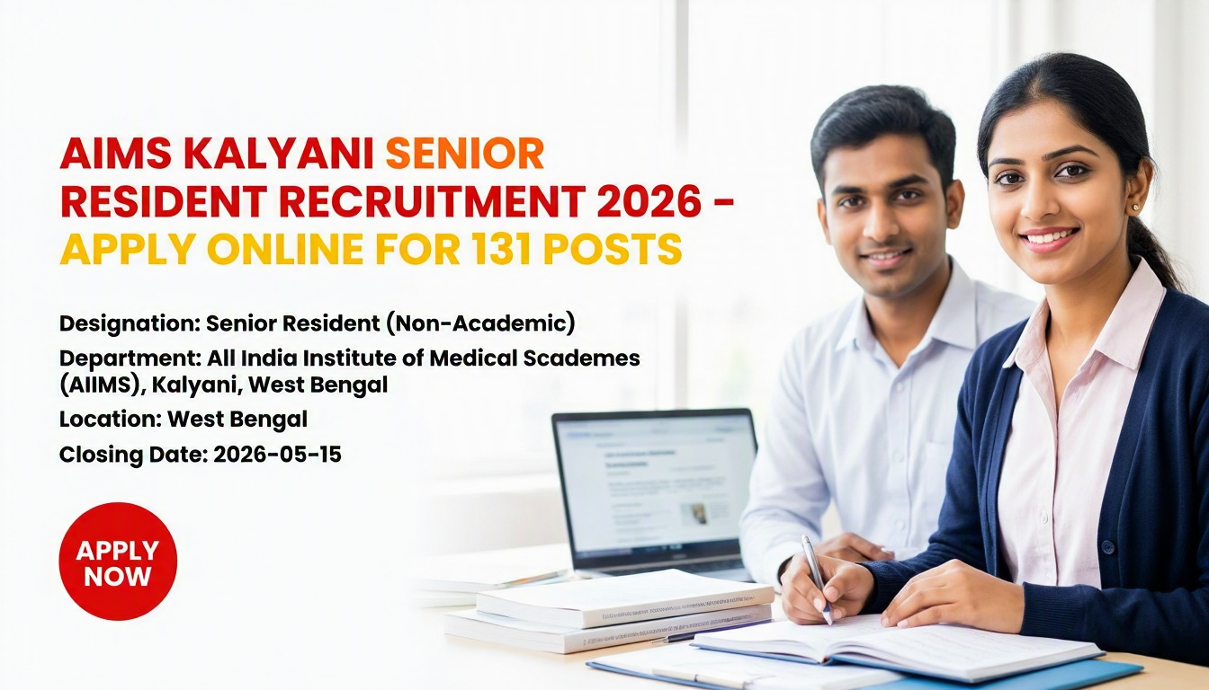 AIIMS Kalyani Senior Resident Recruitment 2026