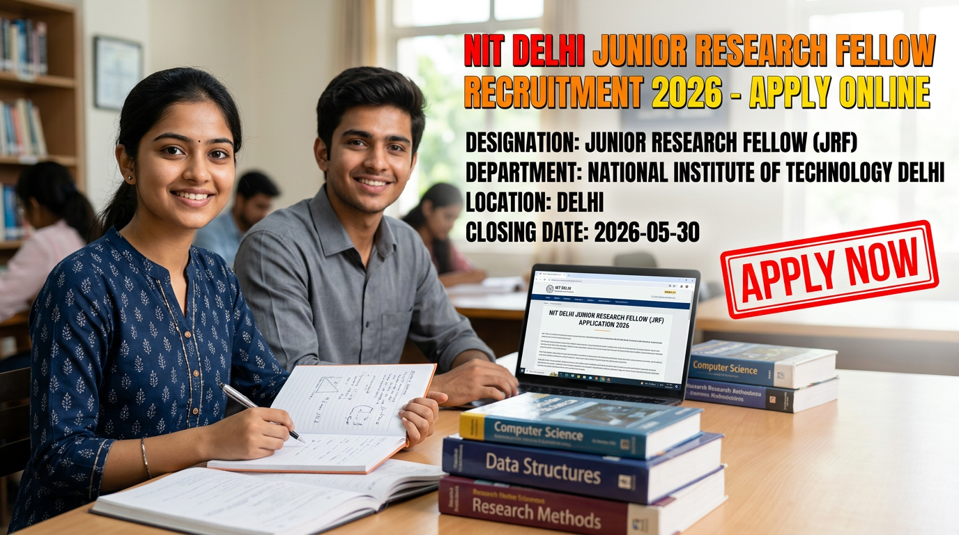 National Institute of Technology Delhi Junior Research Fellow Recruitment