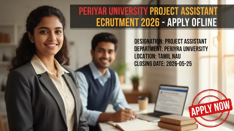 Periyar University Project Assistant Recruitment 2026