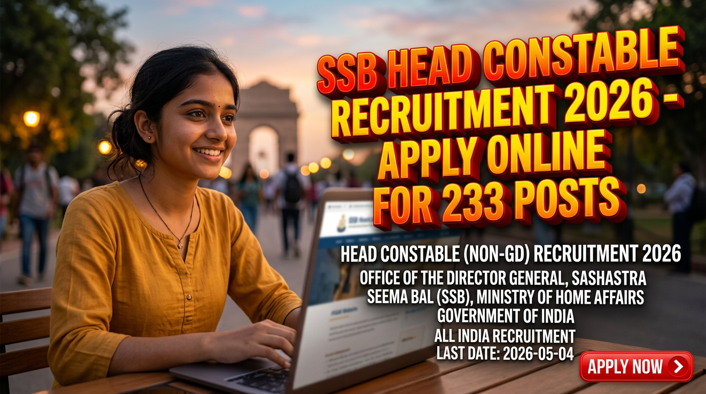 SSB Head Constable Recruitment 2026