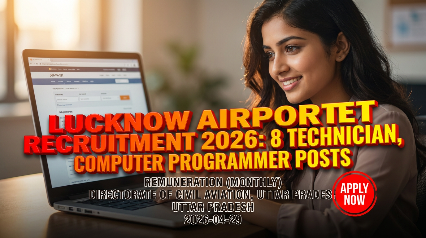 Lucknow Airport Recruitment 2026 for Technician and Computer Programmer posts