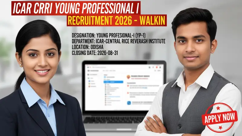 ICAR CRRI Young Professional I Recruitment