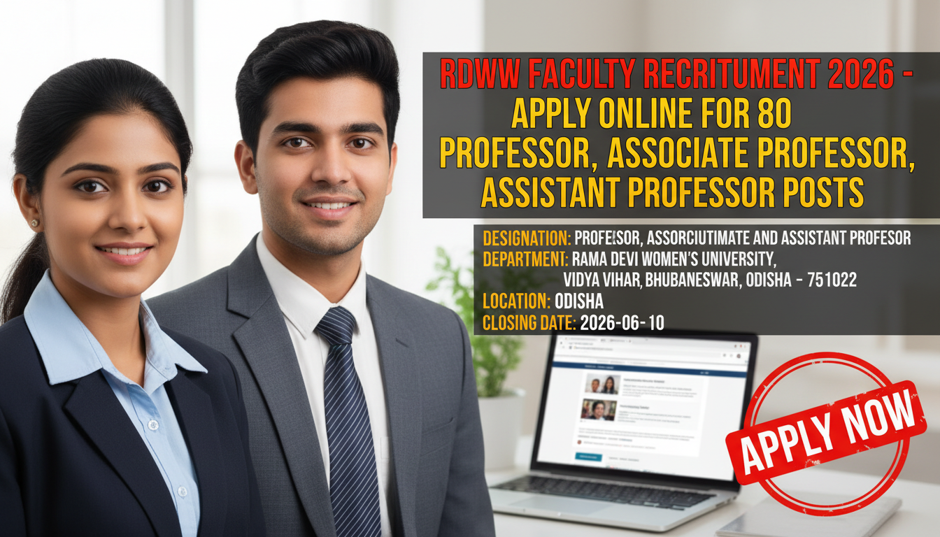 Rama Devi Women's University Faculty Recruitment 2026