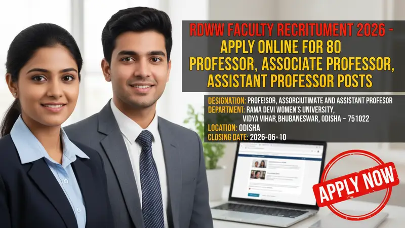 Rama Devi Women's University Faculty Recruitment 2026