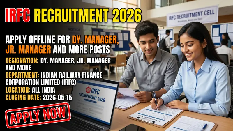 IRFC Indian Railway Finance Corporation Limited recruitment 2026 notification for managerial posts