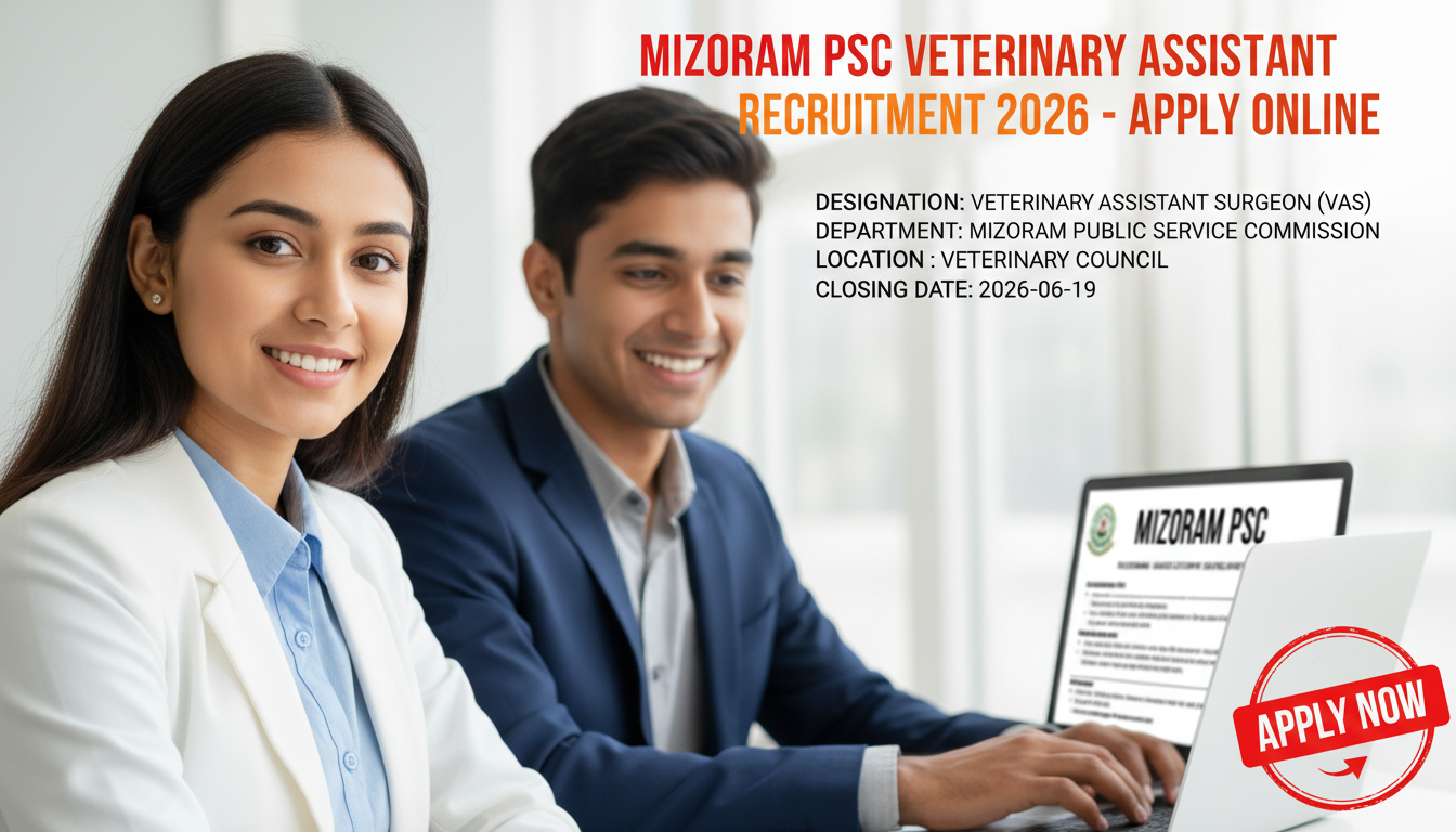 Mizoram PSC Veterinary Assistant Surgeon recruitment