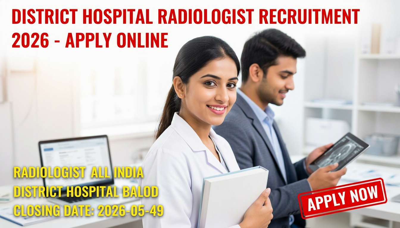 District Hospital Balod Radiologist Recruitment 2026 notification
