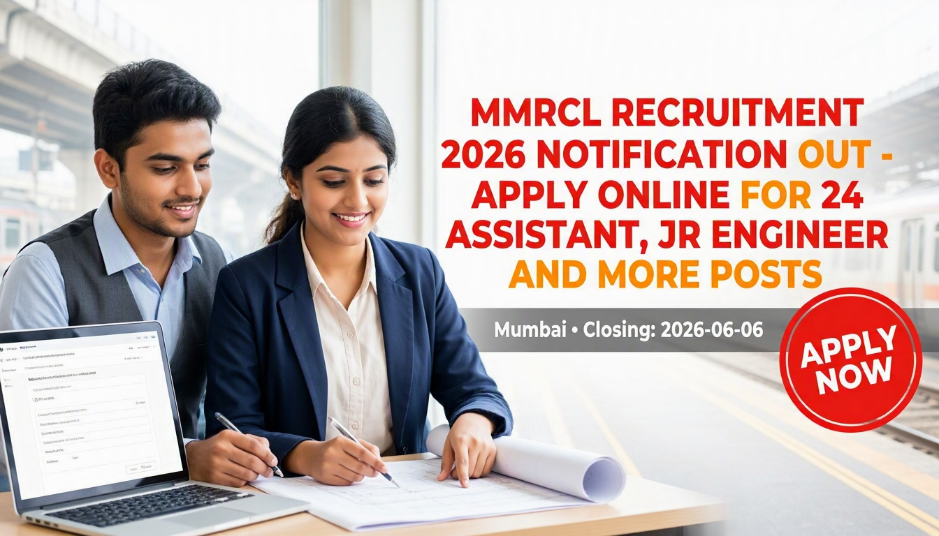 MMRCL Mumbai Metro Rail Corporation Limited recruitment 2026 notification for 24 posts