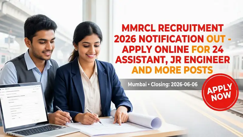 MMRCL Mumbai Metro Rail Corporation Limited recruitment 2026 notification for 24 posts