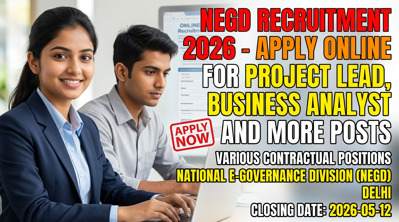 National e-Governance Division (NeGD) recruitment
