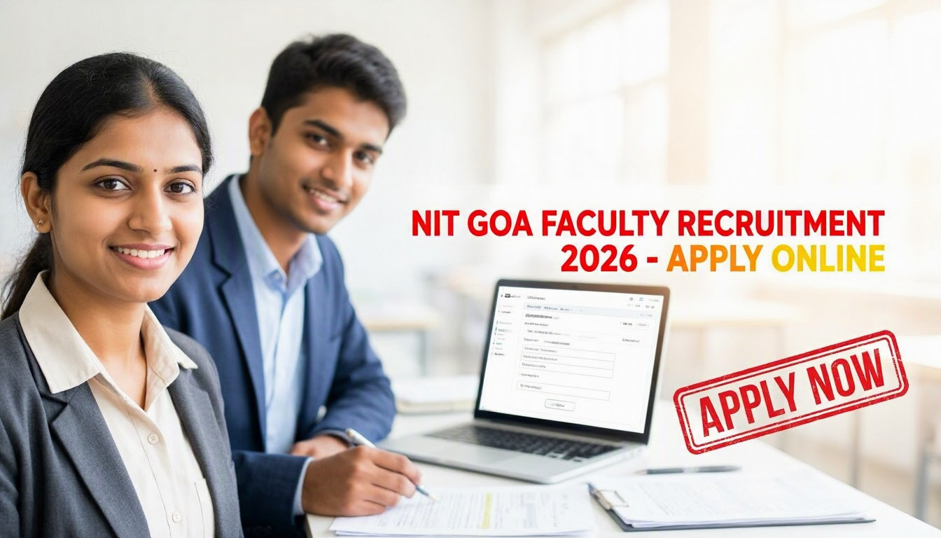 NIT Goa Faculty Recruitment 2026 Mechanical Engineering posts notification