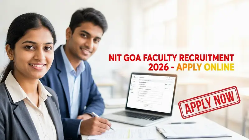 NIT Goa Faculty Recruitment 2026 Mechanical Engineering posts notification
