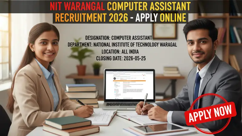 National Institute of Technology Warangal Computer Assistant recruitment