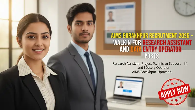 AIIMS Gorakhpur Research Assistant and Data Entry Operator Recruitment 2026