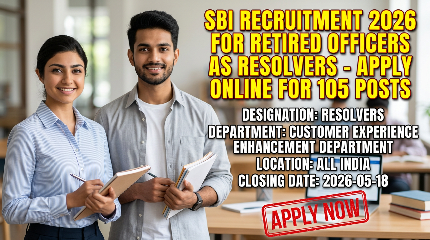 SBI Recruitment 2026 for Resolvers posts
