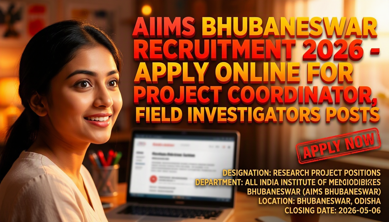 AIIMS Bhubaneswar Research Project Positions Recruitment 2026