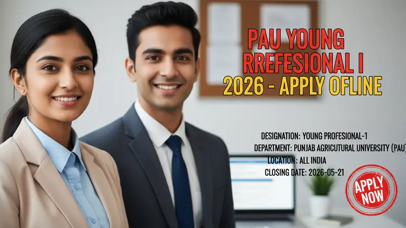 Punjab Agricultural University (PAU) Young Professional-1 recruitment