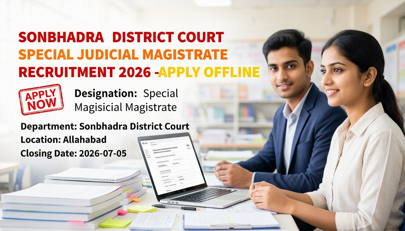 Sonbhadra District Court Special Judicial Magistrate Recruitment 2026 notification
