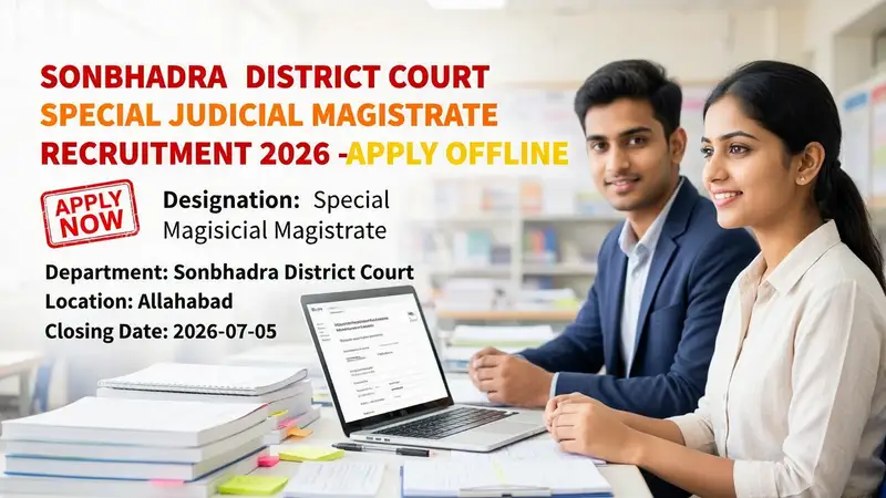 Sonbhadra District Court Special Judicial Magistrate Recruitment 2026 notification