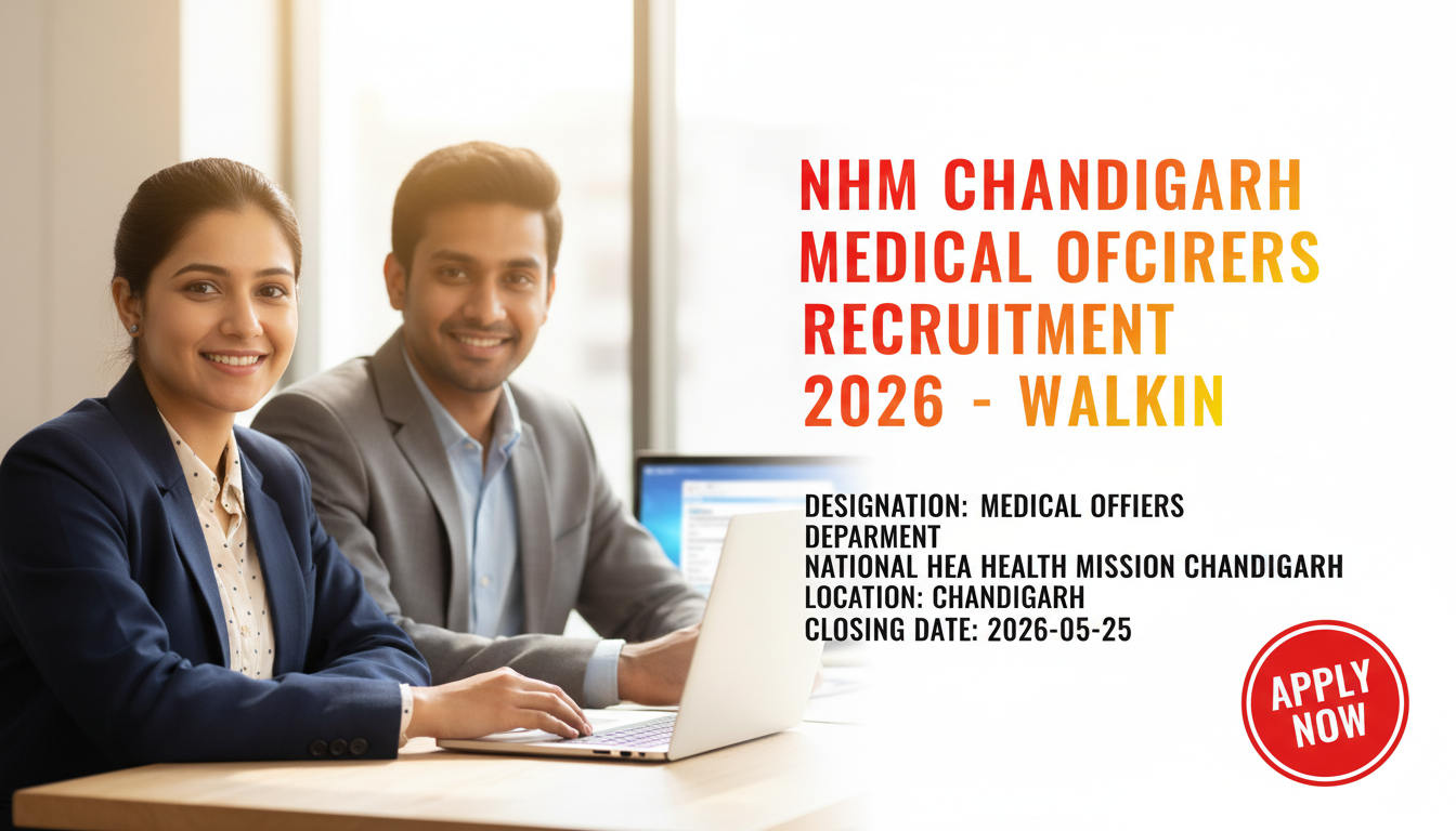 National Health Mission Chandigarh Medical Officers recruitment