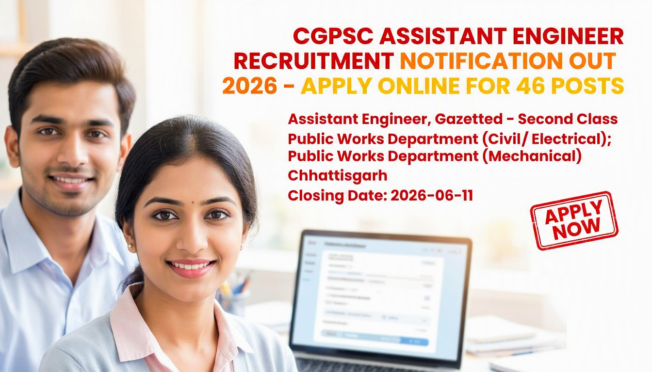 CGPSC Assistant Engineer Recruitment 2026